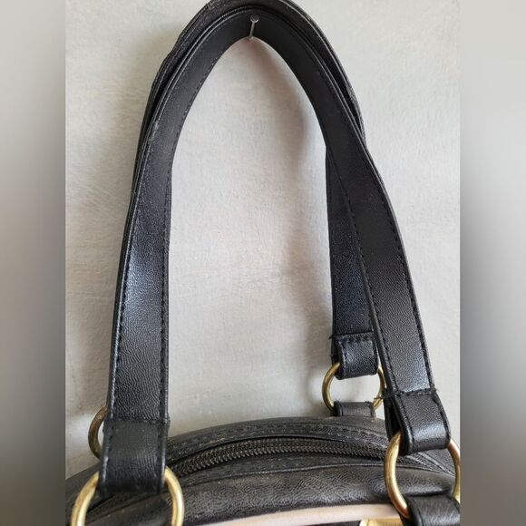 Vintage 90s Playboy Black White Gold Mini Tote Bag 9 x 7 - Picture 13 of 16
